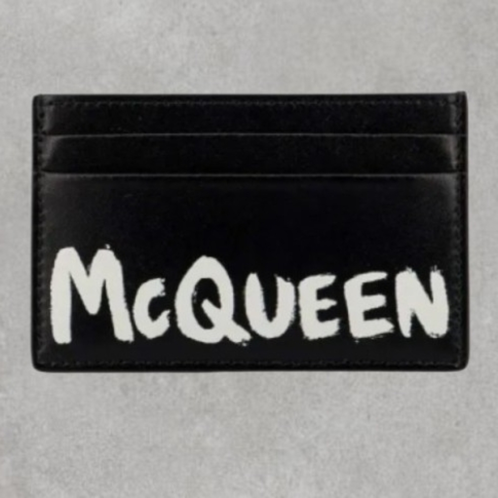 SOLD!! Alexander McQueen Black and White Card Holder